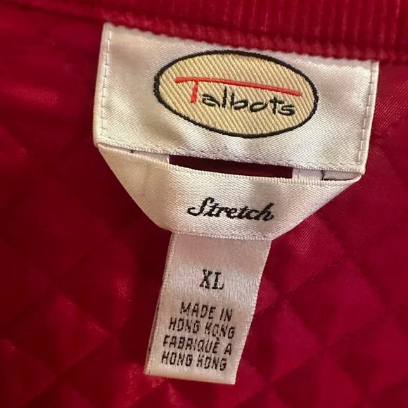 Beautiful high quality Talbots jacket 96%polyester 4%spandex. Corduroy collar - Picture 3 of 6